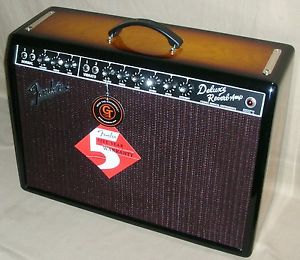 Fender '65 Deluxe Reverb Ltd. Ed. 3 Tone Ash Sunburst Cab. Celestion Gold Spkr.