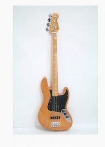 Fender FSR American Vintage '75 Jazz Bass, Maple Fretboard Aged Natural #Q444