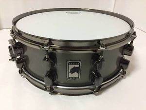 Very Rare! MAPEX Black Panther BPST455SLB Limited Steel Snare Drum 14"x5.5"