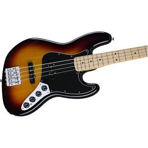 Fender Deluxe Active Jazz Bass Guitar Maple Fretboard 3 Color Sunburst DEMO