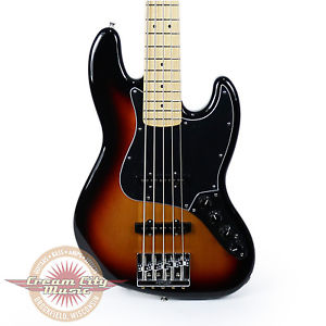 Brand New Fender Deluxe Active Jazz Bass V J Bass in 3 Color Sunburst Demo