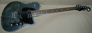 Reverend Reeves Gabrels Signature Series Satin Black Flame Maple Top