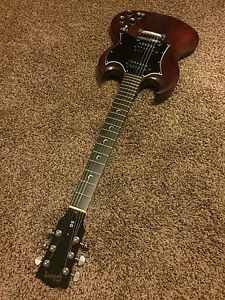 2002 Gibson SG Special Electric Guitar (Faded Brown) RARE Crescent Moon Inlay