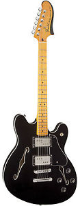 Fender Modern Player Starcaster Maple Neck in Black
