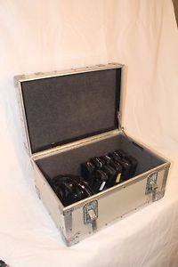 Lot of (9)Comtek personal receiver PR-72B H-Band, (1)M72 H-Band, Case