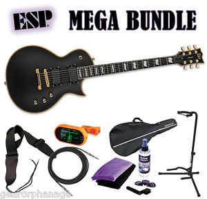 ESP LTD EC-1000 VB Vintage Black Deluxe Series EMG *NEW* FREE MEGA BUNDLE 2
