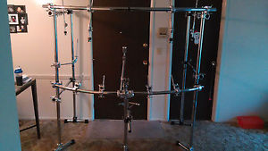 GIBRALTAR DOUBLE BASS DRUM RACK "CHROME CAGE".