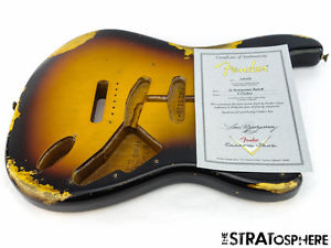 Fender Custom Shop 1961 Relic Stratocaster BODY USA Strat 61 3 Color Sunburst
