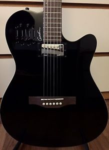 Godin A6 Ultra Black Acoustic-Electric Guitar with Gigbag