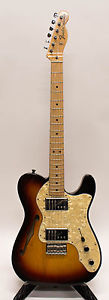 2004 Fender '72 Telecaster Thinline Semi Hollowbody Electric Guitar W/ Case