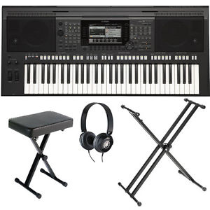 Yamaha PSR-S770 Arranger Workstation PSR S770 with X Stand, X Bench, Headphones