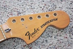 1975 1976 Fender Stratocaster guitar neck maple