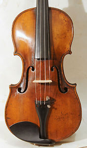 Feine Klingenthaler Geige Glass ca. 1860- fine Klingenthal violin Glass ca. 1860