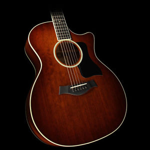 Used 2014 Taylor 524ce Mahogany GS Cutaway Acoustic/Electric Guitar Edgeburst
