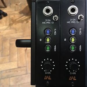 Pair Of Bae 312A Preamps for API 500 Series