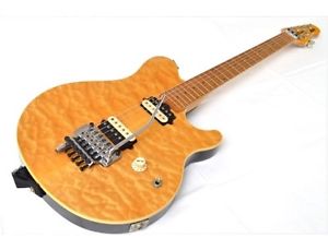 Musicman Axis Gold w/Trem NAT w/hard case F/S Guiter Bass From JAPAN #A2807