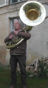 Sousaphone short action en siB NAUTILE neuf + étui et embouchure, soubassophone