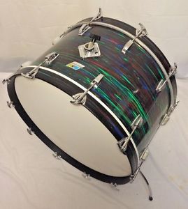 VERY RARE - Vintage Ludwig 26" Bass Drum - "Psychedelic Red" - Made in USA