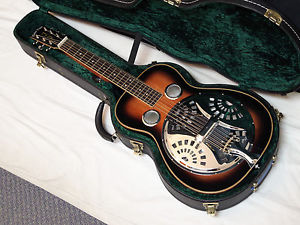 GOLD TONE PBS-M Paul Beard square-neck Mahogany RESONATOR guitar DOBRO w/CASE -B