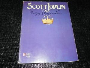SCOTT JOPLIN - The King of Ragtime Writers SHEET MUSIC BOOK -  PIANO SOLO