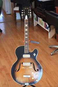 1962 Harmony Meteor, Guitar Vintage and plays beautifully!! Low Smooth Action!!