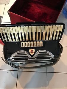 VINTAGE ITALO AMERICAN PIANO ACCORDION WITH CASE 1950'S
