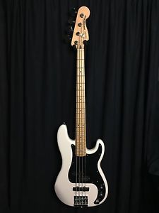 Used Modded 2016 Fender Deluxe Active Jazz Bass White (READ DESCRIPTION)
