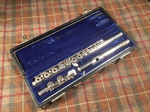 Bonneville Paris Vintage Open Hole Professional Flute Very Old Excellent Used
