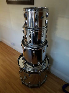 Vintage Ludwig Stainless Steel Drum kit