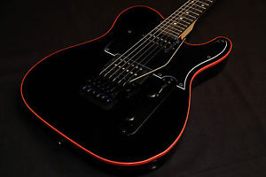 GJ2 Hellhound Jet Black-Red CustomShop #G49520 Tele Made in USA Grover Jackson