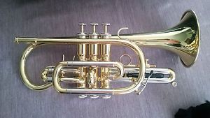 Kanstul 731 Series Bb Cornet, 2 mouthpieces, 3 mutes, hard case and soft case