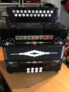 Accordion Concertino  2 Row Tuning D/G Melodeon Includes Gig Bag And Straps