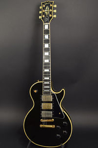 GIBSON CUSTOM 35TH LPC Ebony Black w/HardCase From Japan FreeShipping Used #G189