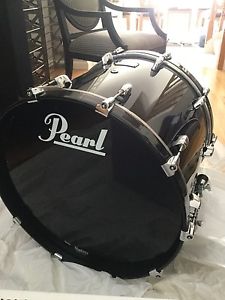 BRAND NEW! PEARL Masters  Piano Black MRX 6 PLY MAPLE~22 x 18 Bass Drum