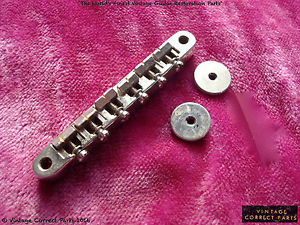 Vintage GIBSON 1962 BRIDGE ABR-1 Nickel Original saddles, wheels ES-335 SG 1961