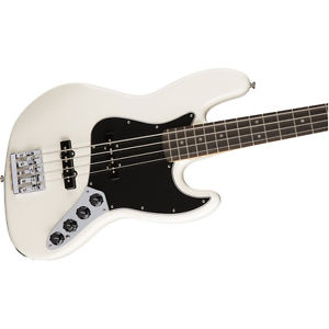 Fender Deluxe Active Jazz Bass Rosewood Fretboard Olympic White DEMO