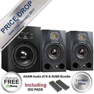Adam A7X Active Studio Monitors & SUB8 Bundle - LIMITED TIME