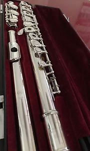 Yamaha 471 Solid Silver Open-Hole flute - offset G, split E & C-Foot