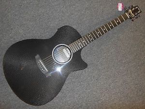 RainSong H-OM1000N2 Slim Body Acoustic-Electric Guitar W? Hardshell Case! LOOK!