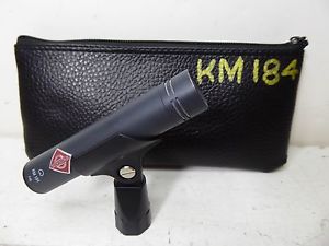 NEUMANN KM184 CLASSIC CONDENSER MICROPHONE WITH CLIP & POUCH KM 184 LQQK