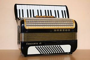 Accordion Hohner Concerto III 72 bass Akkordeon Fisarmonica + Case Free Shipping