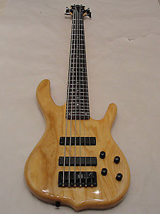 KEN SMITH DESIGN KSDB6SA SWAMP ASH BURNER 6 STRING ELECTRIC BASS GUITAR NAT