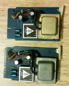 Pair VINTAGE API 325 Line Amp Cards for 312 Mic Pre DI