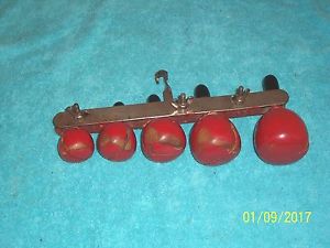 Vintage Latin Percussion Red Apples ?  5 tuned wood  Mini Temple Blocks  G cond.