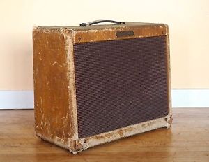 1957 Fender Deluxe Tweed Pre-CBS Vintage Tube Amplifier 5E3 Circuit, Jensen P12R