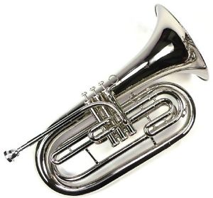 Moz Advanced Monel Pistons Marching Baritone Key of Bb w/ Case &