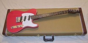 Dakota Red Nitro Telecaster, Warmoth Neck, Fender Custom Shop NoCaster Pickups