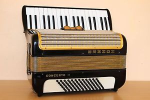 Accordion Hohner Concerto II 72 bass Akkordeon Fisarmonica + Bag Free Shipping!