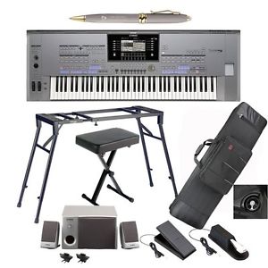 Yamaha Tyros 5 76 Key Arranger Workstation, Speaker, bag, stand, bench, V/P, S/P