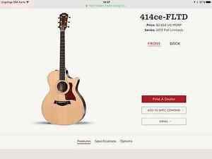 Westengitarre Taylor LTD 414ce Akustikgitarre mit LTD Taylor Gitarenkoffer